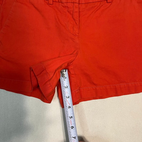 Ann Taylor LOFT Orange Shorts Women's Casual Summer Cotton - Size 0 - Picture 8 of 8
